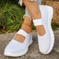 thumbnail image 2 of LTTVQM Orthopedic Sneakers for Women Slip-On Arch Support Strap Diabetes Foam Breathable Mesh Walking Shoes Anti-Slip Soft Tennis Sneakers White 40(US-8), 2 of 4
