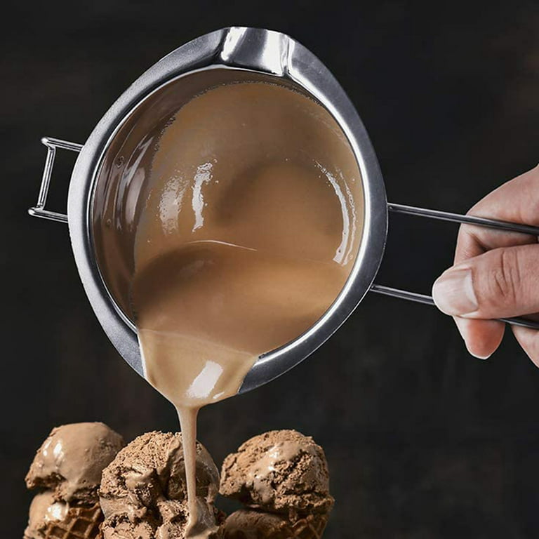 Buy 1000ML/1QT Double Boiler Chocolate Melting Pot with 2.3 QT 304  Stainless Steel Pot, Chocolate Melting Pot with Silicone Spatula for  Melting Chocolate, Candy, Candle, Soap, Wax Online at Low Prices in