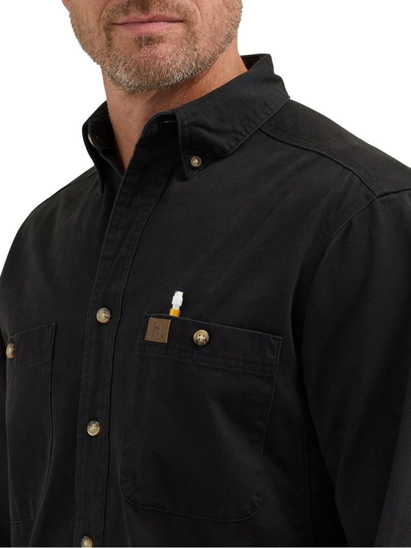 RIGGS WORKWEAR by Wranglar リッグス デニムシャツ Wrangler RIGGS Workwear Denim Long-Sleeve Work Shirt for Men