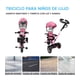 thumbnail image 4 of Triciclo Evolutivo The Baby Shop  con asiento giratorio y torreta con luz Rosa -, 4 of 8