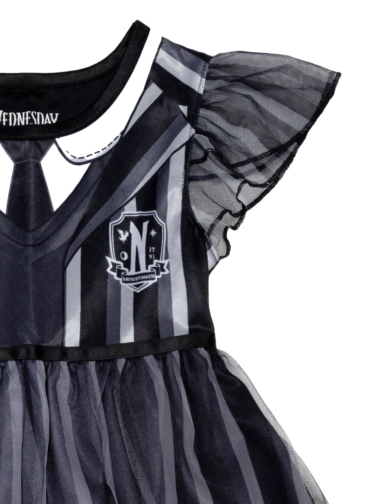 Wednesday Girls Halloween Fantasy Gown, Sizes 4-12