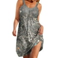 thumbnail image 2 of Njoeus Womens Boho Print Summer Sundress Casual Sleeveless T Shirt Dresses for Women Beach Cover Up Flowy Party Tank Dress S-XXL, 2 of 6