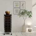 thumbnail image 2 of Seville Classics 10-Drawer Organizer Cart with Tray, Black, 2 of 9