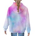 thumbnail image 7 of Mercatoo Cute Tie Dye Hoodies for Teen Girls Oversized Rainbow 𝐇ooded Sweatshirts Trendy Long Sleeve Pullover Shirt Pocket, 7 of 7