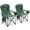 Green (2 Pack), variant on ABORON Oversized Camping Chair with Phone Holder, 600lbs Heavy Duty Folding Chair for Adults, Padded All in One Lawn Chair with Cup Holder & Side Pockets for Outdoor Sports, Black Gray