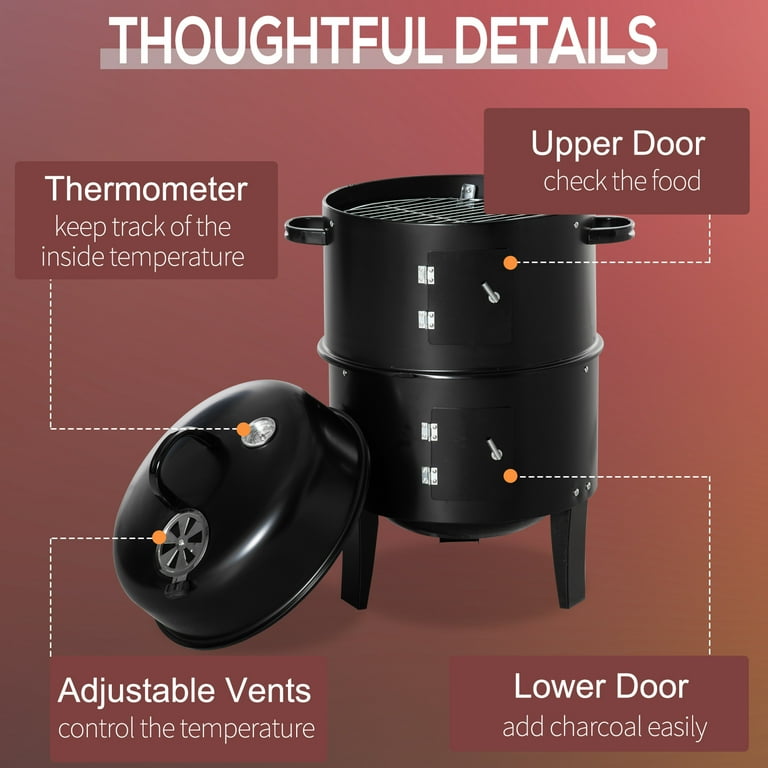 Outsunny Vertical Charcoal BBQ Smoker Review - Perfect BBQ Tools