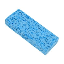 Unique Bargains 1 Pc Honeycombs Rectangular Bath Sponge Body Scrubber Sky Blue