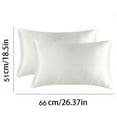 Adzgya Pillow Case Inches Pack Satin Cases Covers Set Of Pillowcases 2