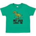 thumbnail image 3 of Inktastic My Lala Loves Me Dinosaur Boys Baby T-Shirt, 3 of 5