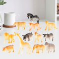 thumbnail image 2 of 12 piezas de juguetes de animales, jirafa, preescolar, educativo, , león, juego de aprendizaje, figuras de animales de la selva para regalo de cumpleaños, pequeños, Sunnimix Figuras de juguetes, 2 of 7