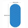 thumbnail image 3 of Arestory Bathtub and Shower Mats, Extra Long Non-Slip Bath Tub Mat 35 x 16 Inch, Machine Washable Bathmat with Suction Cups & Drain Holes for Bathroom Floor, Blue, 3 of 8