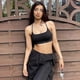 thumbnail image 3 of Backless Sports Bra, Sexy Push Up Sports Bra, Crossback Bustier, Women's Padded, Gym Top Without Underwire, 3 of 5