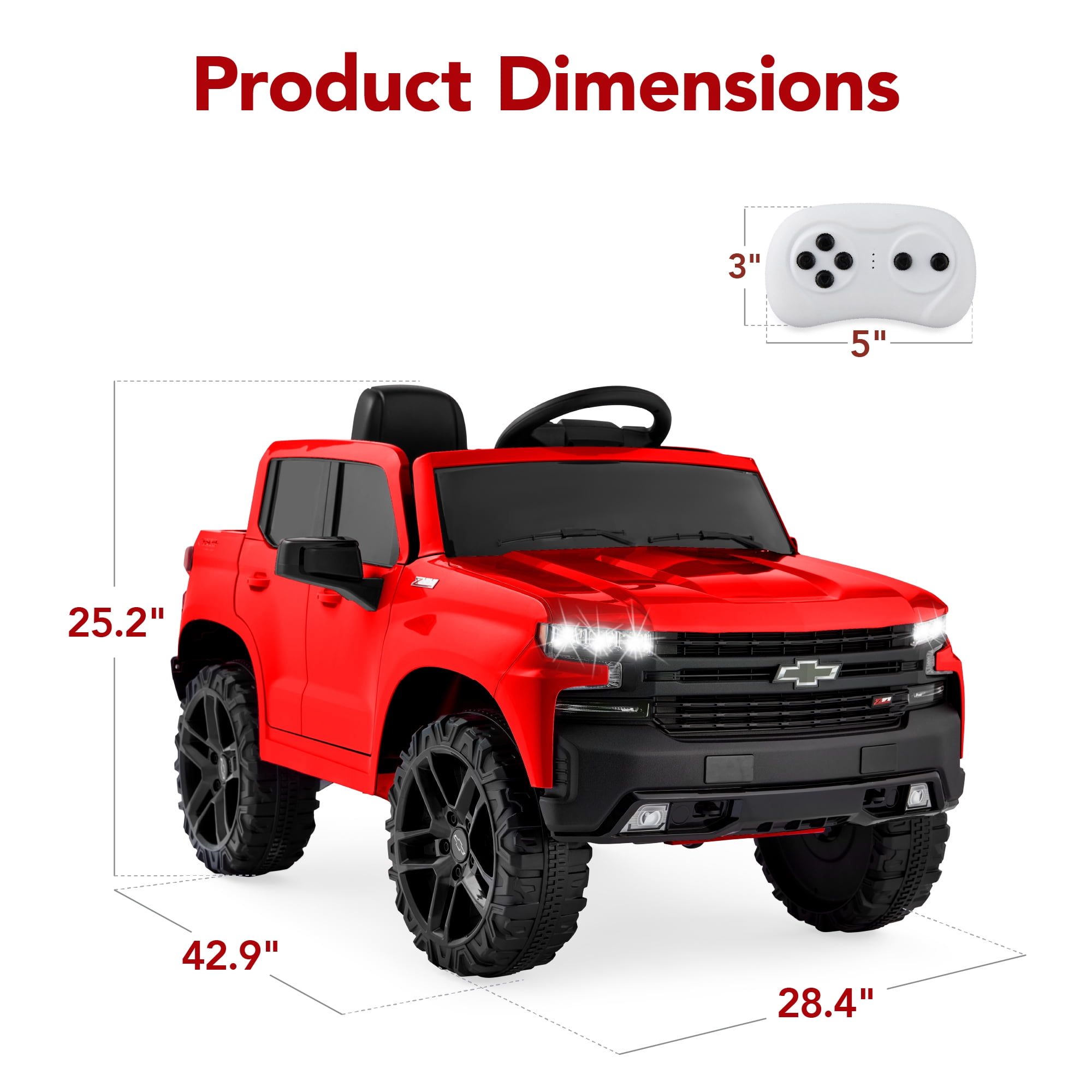 Chevy Silverado Ride On Power Wheels With Remote Control