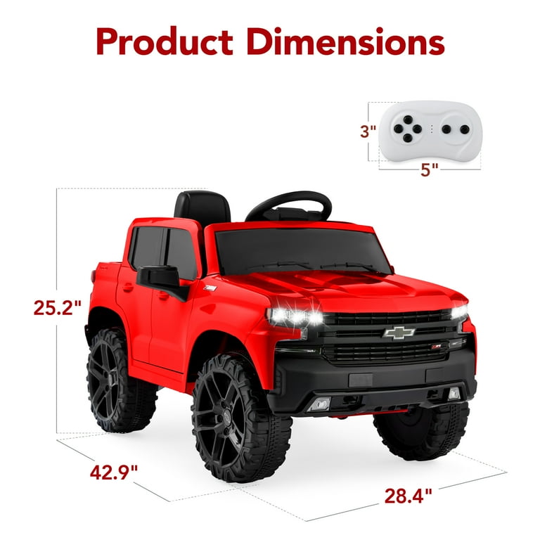 Best Choice Products Kid's Electric Drive Chevy Silverado 12V Ride