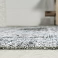thumbnail image 6 of JONATHAN Y WASHABLE 4 x 6 Area Rug, Bausch Bohemian Distressed Chenille - Dark Gray/Blue, WSH201D-4, 6 of 8