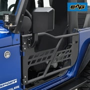 EAG Rock Crawler Safari Tubular Door with Side Mirrror - fits 07-18 Jeep Wrangler JK 2 Door