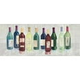 thumbnail image 2 of Tillmon, Avery 32x15 White Modern Wood Framed Museum Art Print Titled - Keeping Good Company on Wood Red Wine, 2 of 4