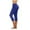 Blue, variant on Ltctricy Capri Leggings for Women Soft High Waisted Knee Length Slim Workout Yoga Pants Cropped Athletic Tights