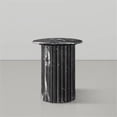 thumbnail image 2 of Meridian Furniture Genoa Black Marble End Table, 2 of 8