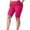 Hot Pink, variant on Tumotour Yoga Shorts For Women Plus Size Yoga Shorts Solid Color Lace Elastic High Waisted Running Workout Gym Shorts Sports Shorts