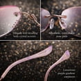 thumbnail image 4 of 2 Pack Rimless Reading Glasses Women Men Lightweight Metal Frame Elegant Readers Office Home, 4 of 8