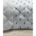 thumbnail image 3 of Whales Down Alternative Comforter, Marine Theme Monochrome Simplistic Fish Motifs Pattern on Plain Backdrop, Microfiber Quilt for All Season, 5 Sizes, Charcoal Grey White, by Ambesonne, 3 of 3