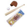 thumbnail image 1 of Juego de pelotas de béisbol Bate de béisbol + Béisbol + Guantes de béisbol Bate de béisbol de madera de 24 pulgadas, 1 of 8