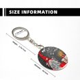 thumbnail image 3 of Naloa Traditional Scandinavian Dwarf Print Round Keychain Keychain Key Ring, Key Tag, Key Chain Bulk for Gift Accessories (Round), 3 of 7