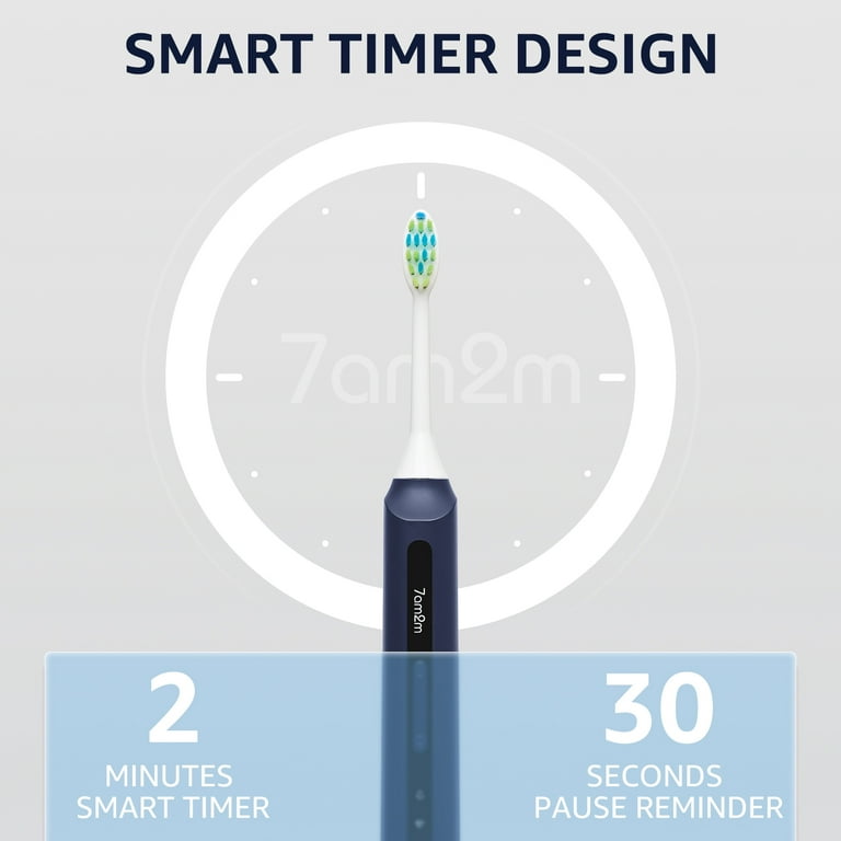 7AM2M Sonic Electric Toothbrush High Power Rechargeable with