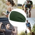 thumbnail image 1 of Diadema Hombres Mujeres Fitness Sweatband Elástico Correr Secado rápido Ejército Verde Verde, 1 of 2