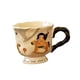 thumbnail image 3 of Taza de café de cerámica, taza de leche con asa, utensilios para beber, taza de café de porcelana feliz troyano, 3 of 9