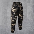 thumbnail image 2 of Camo Pants Men Joggers Slim Fit Combat Military Camouflage Cargo Pants with Multi Pockets Elastic Waist Drawstring BDU Pants Men Coffee XXL, 2 of 4