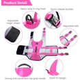 thumbnail image 4 of Dog Life Jacket Ripstop Pet Floatation Vest Saver Swimsuit Preserver for Water Safety at The Pool, Beach, Boating (M, Shark Pink), 4 of 6