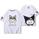 thumbnail image 1 of Sanrio Kuromi, camiseta de manga corta para mujer, camiseta holgada de gran tamaño, camisetas casuales Kawaii de dibujos animados, ropa de algodón, verano Y2K xuanjing  unisex, 1 of 2