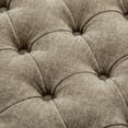 thumbnail image 6 of CQSXDA 60.2 Inch Wide Chenille Upholstered Storage Bench， Tufted Accent Ottoman for Living Room and Bedroom，taupe, 6 of 8