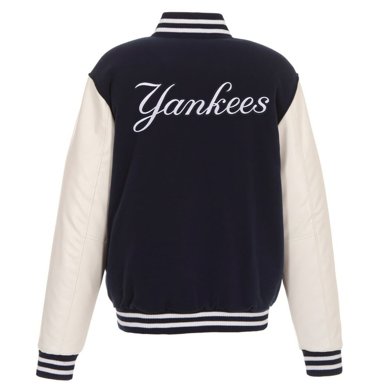 Yankee jacket with leather sleeves sale