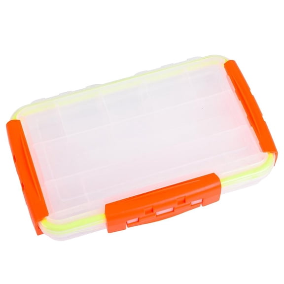 CEORPER Waterproof Fishing Tackle Hooks Organizers Box Divide Box with Adjustable Dividers Transparent Fishing Lure Storage Box