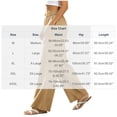 thumbnail image 3 of Kezqiaxn Plus Size Wide Leg Pants Summer Stretchy Elastic Waist Loose Casual Pants with Pockets Womens Trousers Fashion Clothing, 3 of 9