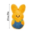 thumbnail image 3 of 15cm Peeps Easter Bunny Plush Toy, Easter Bunny Peep Plush Collectible, Soft & Huggable Bunny Stuffed Animal Easter Decorations Doll, Easter Basket Stuffers Gifts for Kids & Adults (Light Pink）, 3 of 5