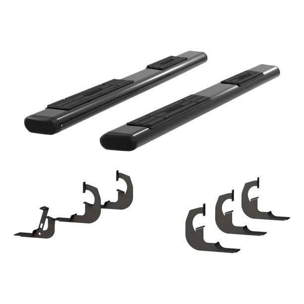 ARIES 4445045 6 x 91Inch Oval Black Aluminum Nerf Bars, Select