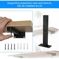 thumbnail image 4 of Heavy Duty Floating Shelf Brackets, Industrial Metal Supports for Rust Resistance, Matte Black Finish Adds Style, 4PCS Pack for Customized Shelving Systems, 4 of 5