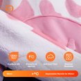thumbnail image 3 of Joyfy Wearable Blanket Hoodie for Adults, Giggling Getup Oversized Sherpa Fleece Hoodie with Giant Pocket & Sleeves, Warm Cozy Gift for Women & Men,Strawberry Cow, 3 of 6