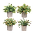thumbnail image 1 of 4x Pequeñas plantas falsas Bonsai artificiales Centro de mesa Adornos de mesa para Estilo D, 1 of 9
