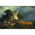 thumbnail image 2 of Karl Friedrich Lessing 18x13 Gold Ornate Wood Frame and Double Matted Museum Art Print Titled - The Siege (Defense of a Church Courtyard During the Thirty Years’ War) (1848), 2 of 4