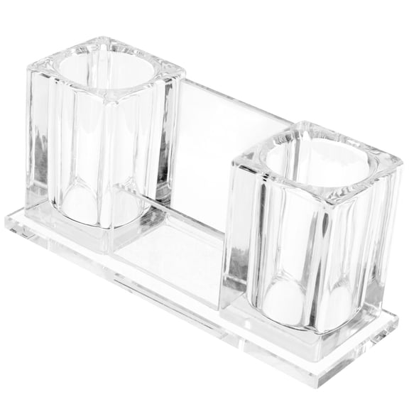 WRISTBIQUE 1Pack 11.5x3.5x2.6in Clear Acrylic Mics Stand for Secure Storage