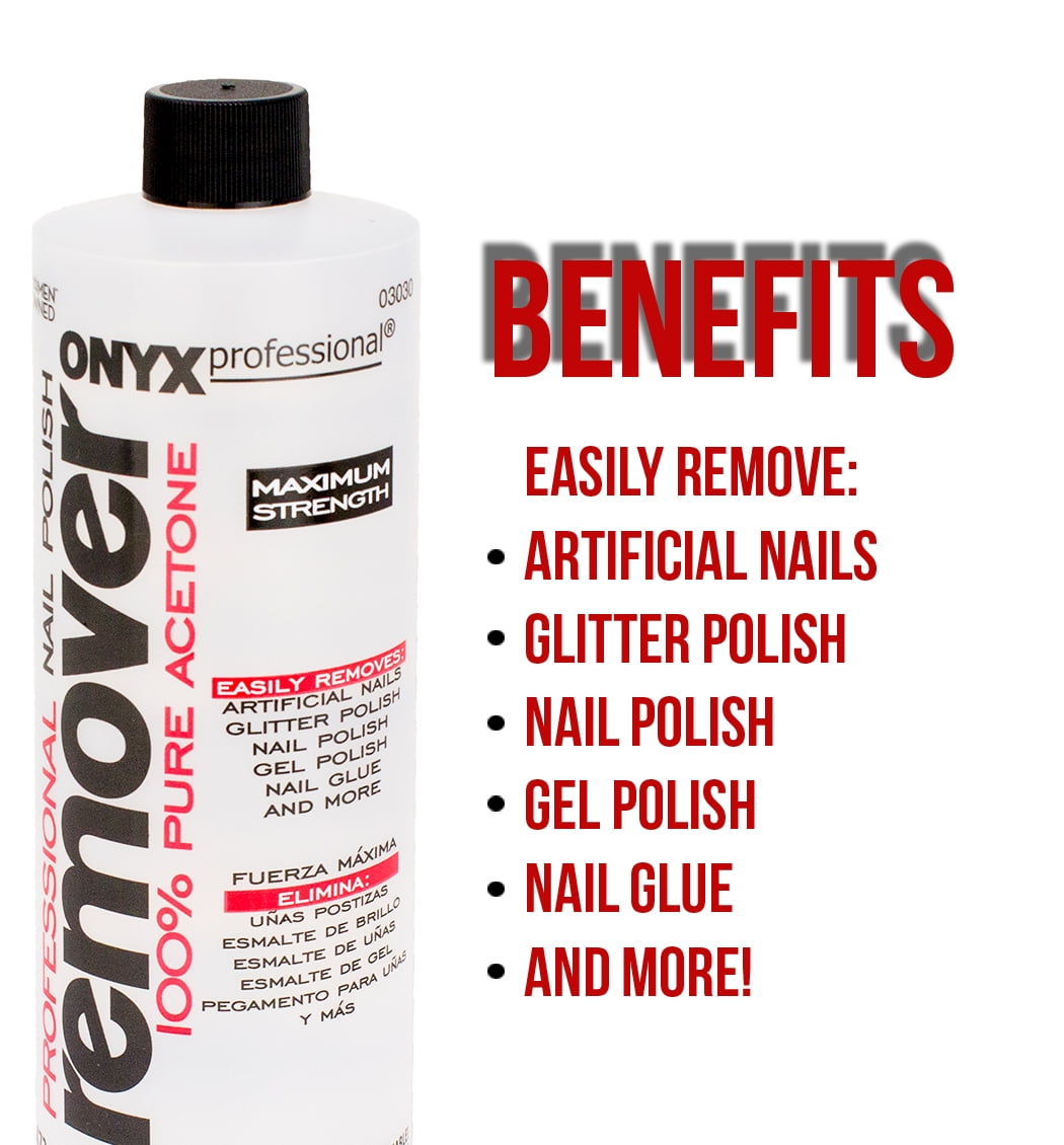 Onyx Brands Pure Acetone Nail Polish Remover - 16 Fl Oz : Target