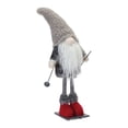 thumbnail image 2 of Melrose International LLC Gnome on Skis (Set of 2) 14.5"H Polyester, 2 of 3