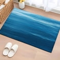 thumbnail image 2 of Blue Sea Washable Area Rug 2x3 111 Abstract Natural Undersea Gradient Ocean Low-Profile Area Rugs with Non Slip Backing Indoor Floor Carpet for Entrance Living Room Bedroom Home Office, 2 of 9