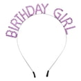 thumbnail image 1 of Tiara de diadema Unique Bargains de cumpleaños para mujer y niña con diamantes de imitación Tono plateado púrpura, 1 of 8