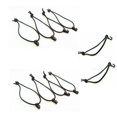 thumbnail image 1 of 2x 10pcs Correas de Nylon Negro Correa s Correas Del Almacenaje Del Clip Hebillas con Una Cuerda Elástica shamjiam Hebillas de clip, 1 of 7